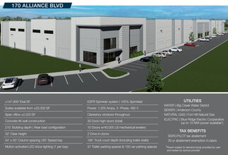 170 Alliance Blvd, Williamston, SC for lease Building Photo- Image 1 of 4