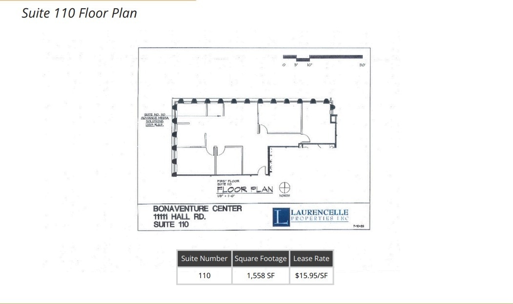 11111 Hall Rd, Shelby Township, MI for lease Floor Plan- Image 1 of 1