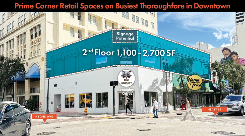 101 NE 2nd Ave, Miami, FL à louer - Photo du bâtiment - Image 1 de 8