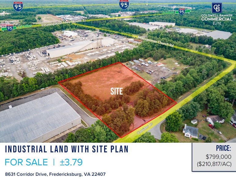 8631 Corridor Dr, Fredericksburg, VA for sale - Building Photo - Image 1 of 3