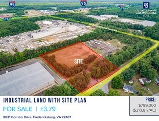 More details for 8631 Corridor Dr, Fredericksburg, VA - Land for Sale