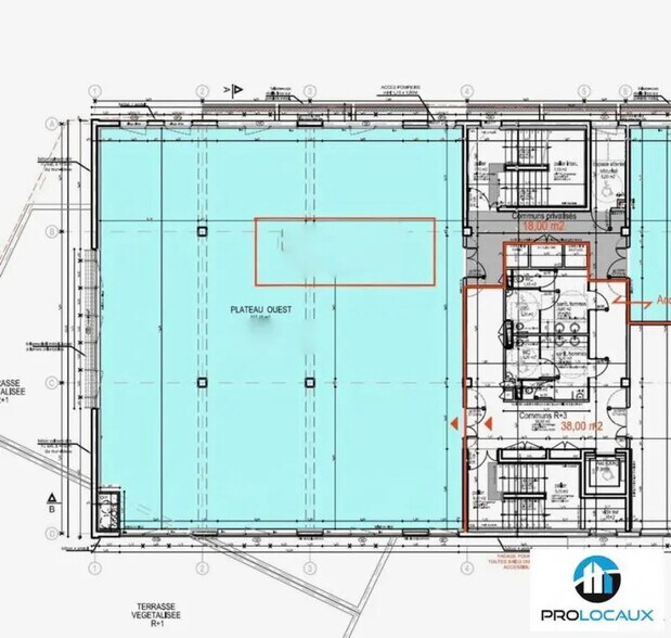 Bureau dans Échirolles à louer - Plan d’étage - Image 1 de 8