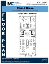 401 E Round Grove Rd, Lewisville, TX à louer Plan d’étage- Image 1 de 2