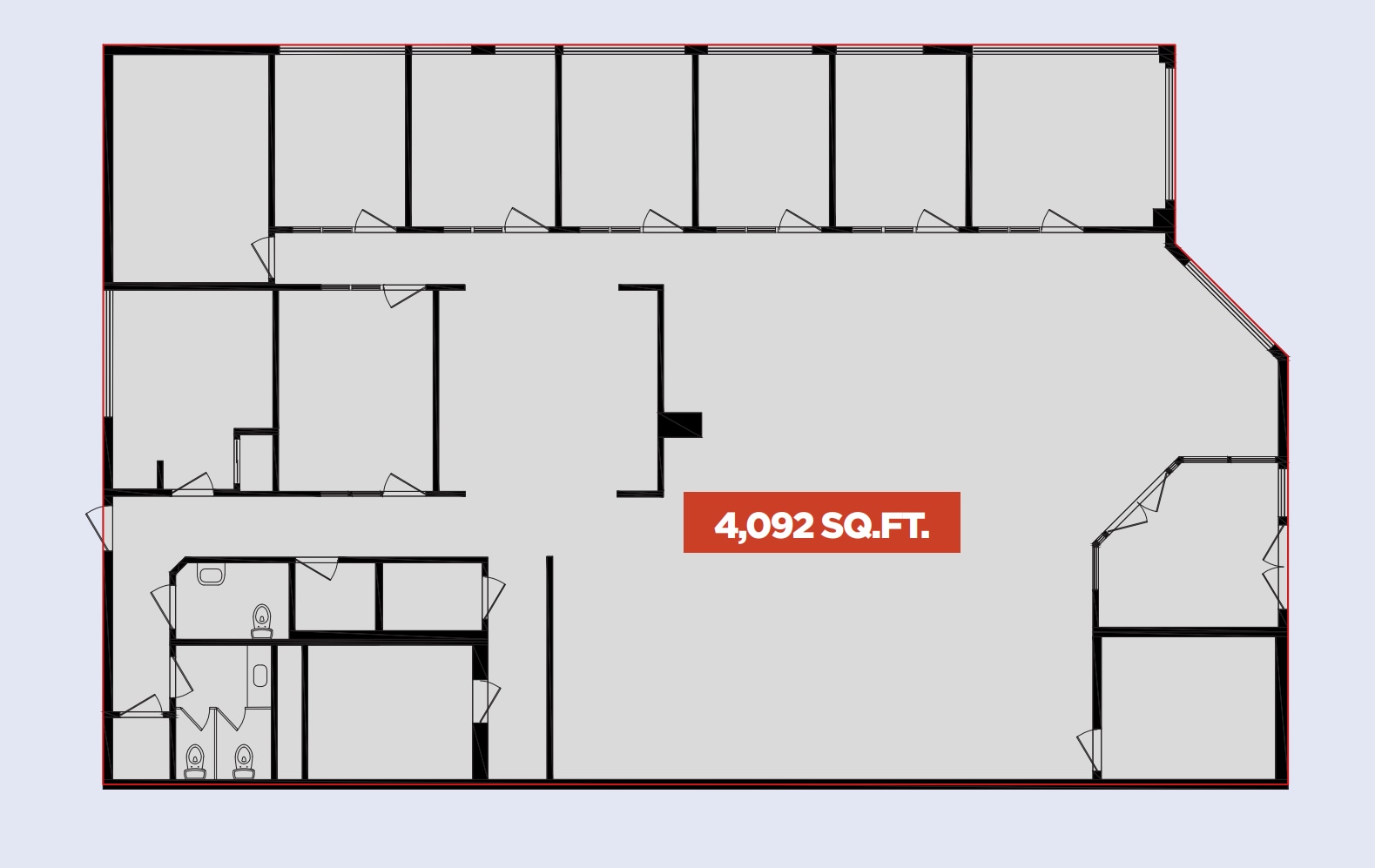 406 Bryne Dr, Barrie, ON for lease Floor Plan- Image 1 of 1