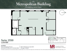 134 N LaSalle St, Chicago, IL à louer Plan d’étage- Image 1 de 6