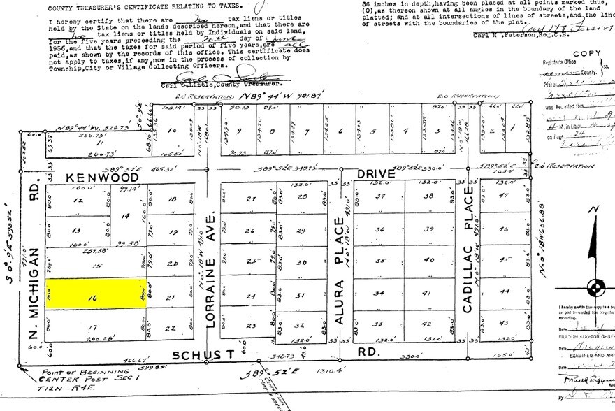 4500 N Michigan Ave, Saginaw, MI for sale - Plat Map - Image 2 of 2
