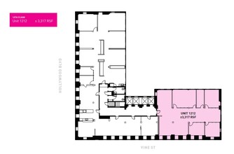 1680 N Vine St, Hollywood, CA for lease Floor Plan- Image 1 of 1