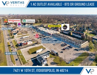 Plus de détails pour 7421 W 10th St, Indianapolis, IN - Terrain à vendre