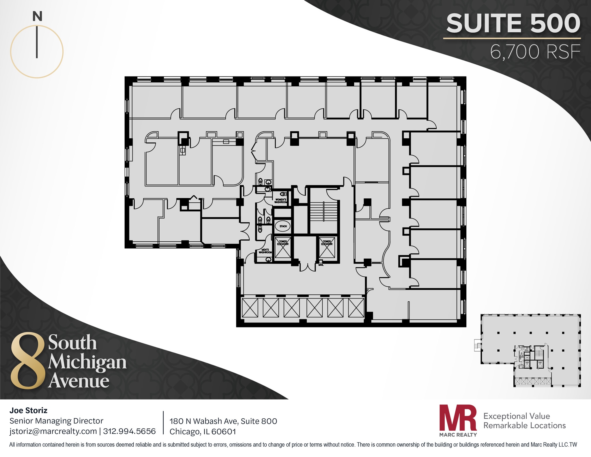 8 S Michigan Ave, Chicago, IL à louer Plan d’étage- Image 1 de 11