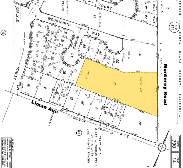 8955 Monterey Rd, Gilroy, CA à vendre - Plan cadastral - Image 2 de 3