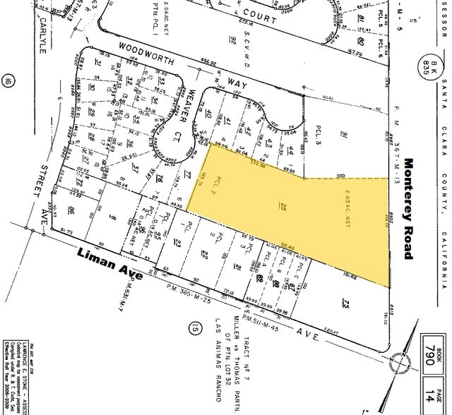8955 Monterey Rd, Gilroy, CA for sale - Plat Map - Image 2 of 3