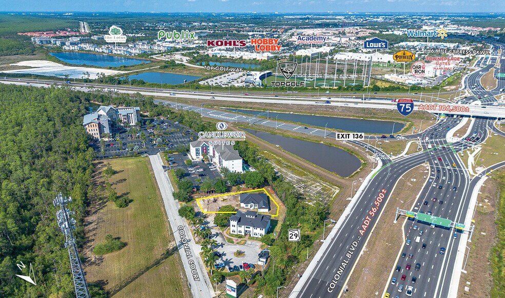 3614 Colonial Ct, Fort Myers, FL à louer - Aérien - Image 2 de 6