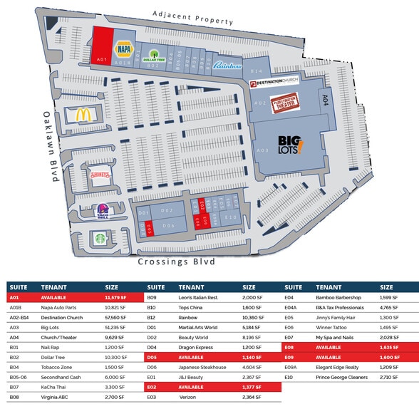 5200-5260 Oaklawn Blvd, Hopewell, VA for lease - Site Plan - Image 2 of 2