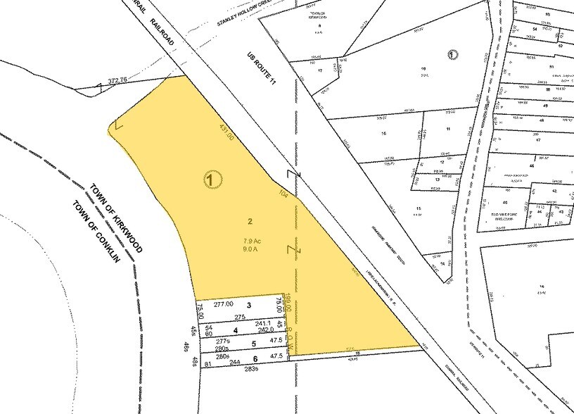 890 Route 11, Kirkwood Township, NY à louer - Plan cadastral - Image 2 de 5