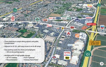 1075 E Betteravia Rd, Santa Maria, CA - Aerial  map view