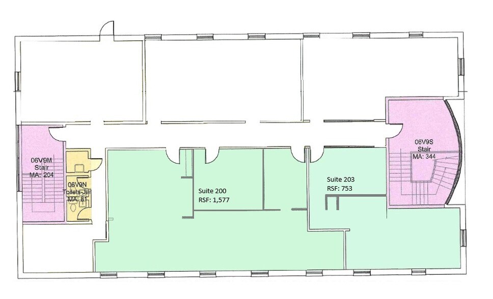 444 N Main St, Glen Ellyn, IL à louer - Plan d’étage - Image 2 de 2