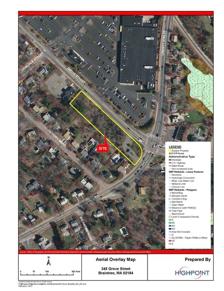 345 Grove St, Braintree, MA à vendre - Aérien - Image 2 de 2