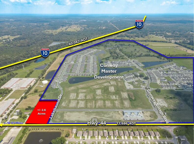 100 Lakehaven Dr, Gonzales, LA à louer - Photo du bâtiment - Image 2 de 12