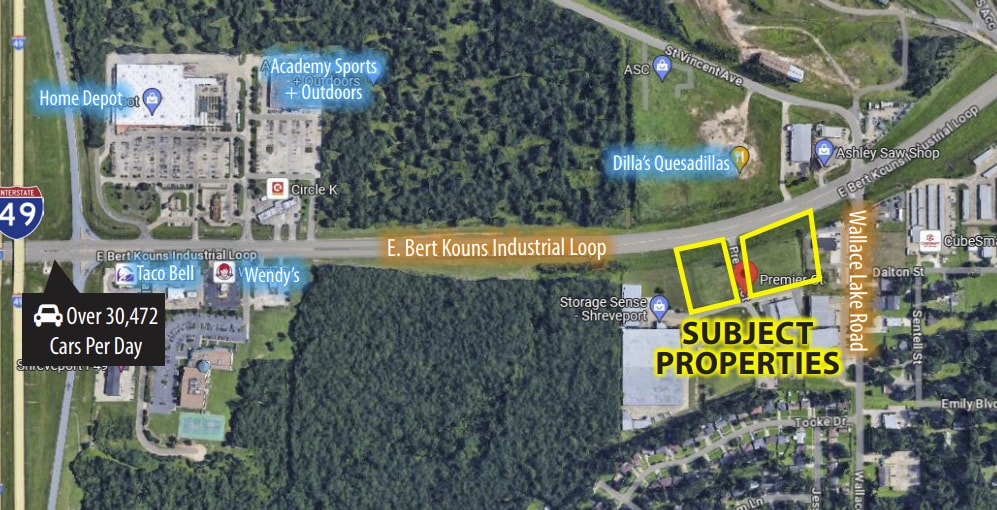 E Corner of Bert Kouns Industrial Loop and Premier Ct, Shreveport, LA for sale Building Photo- Image 1 of 2