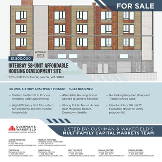 Plus de détails pour 2235-2241 15th Ave W, Seattle, WA - Terrain à vendre