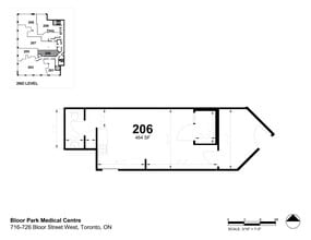 726 Bloor St W, Toronto, ON for lease Site Plan- Image 1 of 1
