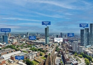 Whitworth St, Manchester, GTM - AÉRIEN Vue de la carte