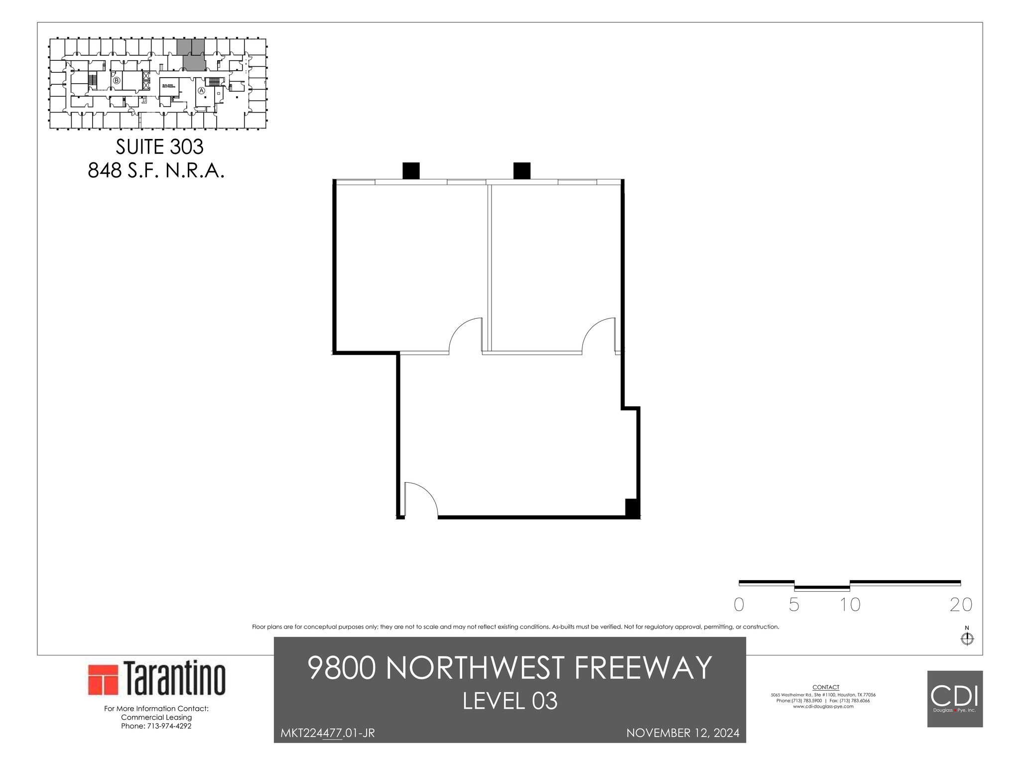 9800 Northwest Fwy, Houston, TX à louer Plan de site- Image 1 de 1