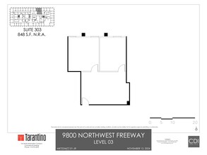 9800 Northwest Fwy, Houston, TX à louer Plan de site- Image 1 de 1