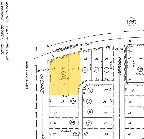 5908 Jasmine St, Riverside, CA for lease - Plat Map - Image 2 of 7
