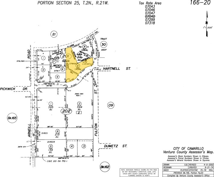 2310 E Ponderosa Dr, Camarillo, CA for lease - Plat Map - Image 2 of 2