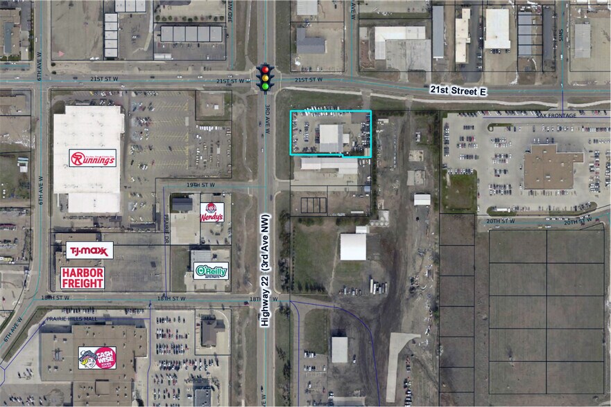 2090 3rd Ave W, Dickinson, ND à vendre - Aérien - Image 3 de 4