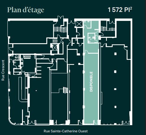 1370-1384 Rue Sainte-Catherine O, Montréal, QC for lease Floor Plan- Image 1 of 1