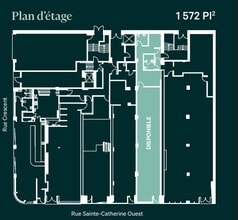 1370-1384 Rue Sainte-Catherine O, Montréal, QC for lease Floor Plan- Image 1 of 1
