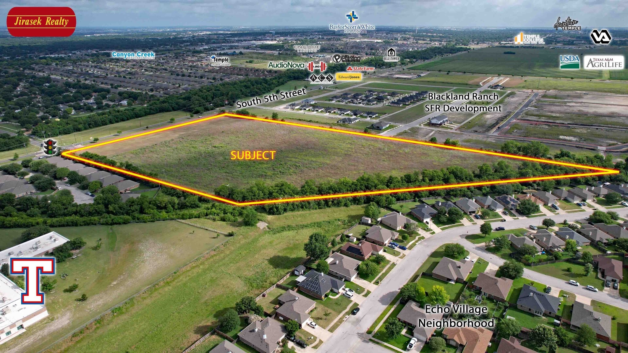 South 5th, Temple, TX for sale Aerial- Image 1 of 10