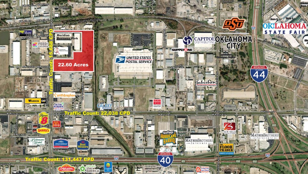 100 N. Meridian Avenue, Oklahoma City, OK à louer - Aérien - Image 1 de 1