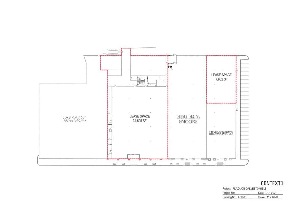 6303-6327 Stewart Rd, Galveston, TX for lease Floor Plan- Image 1 of 1