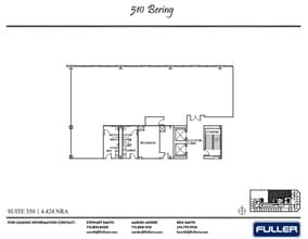510 Bering Dr, Houston, TX à louer Plan d’étage- Image 1 de 1
