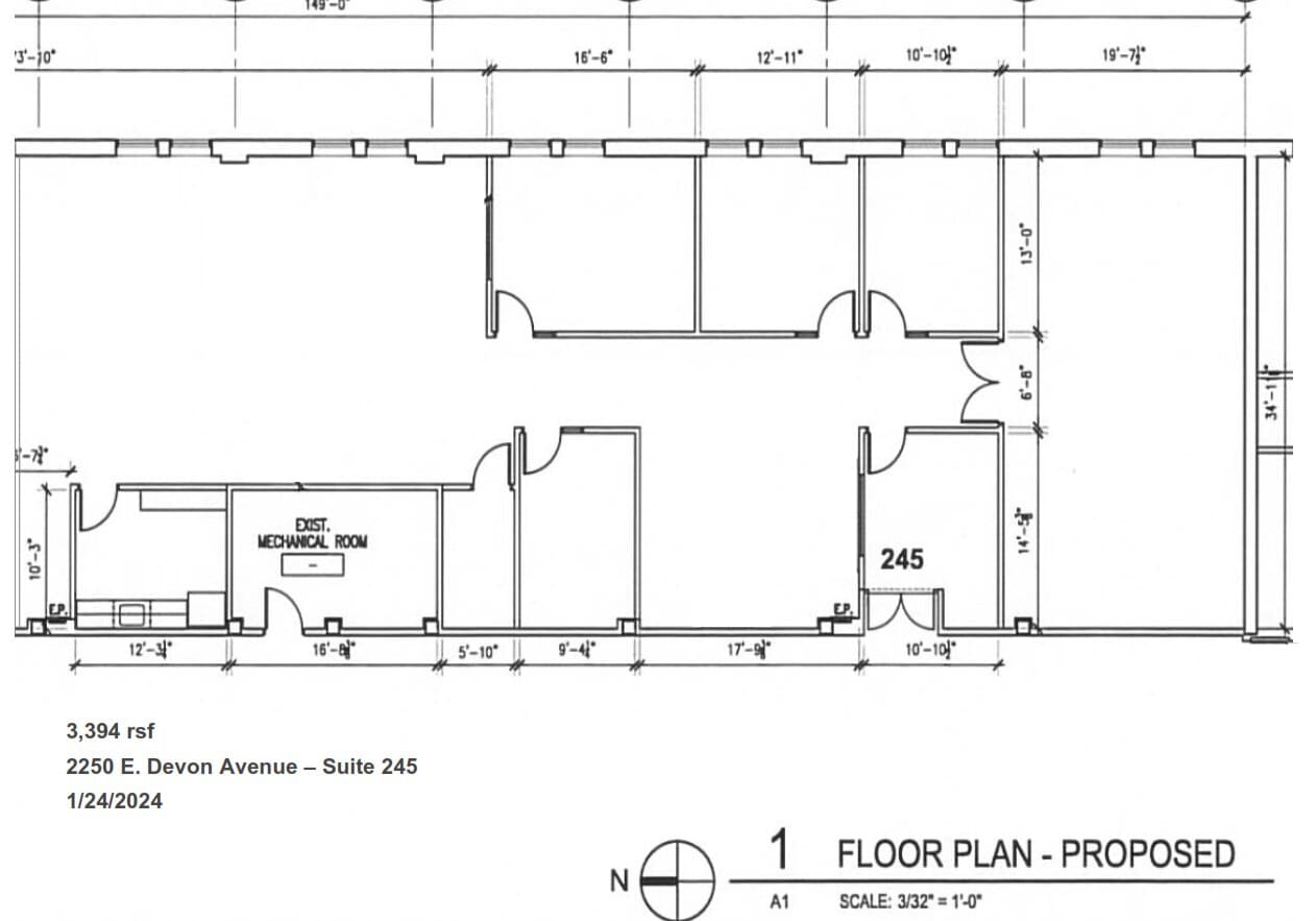 2250 E Devon Ave, Des Plaines, IL for lease Floor Plan- Image 1 of 12