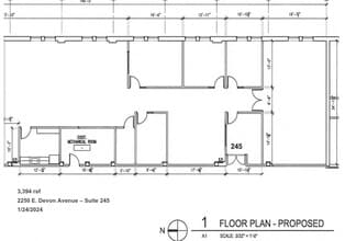 2250 E Devon Ave, Des Plaines, IL for lease Floor Plan- Image 1 of 12