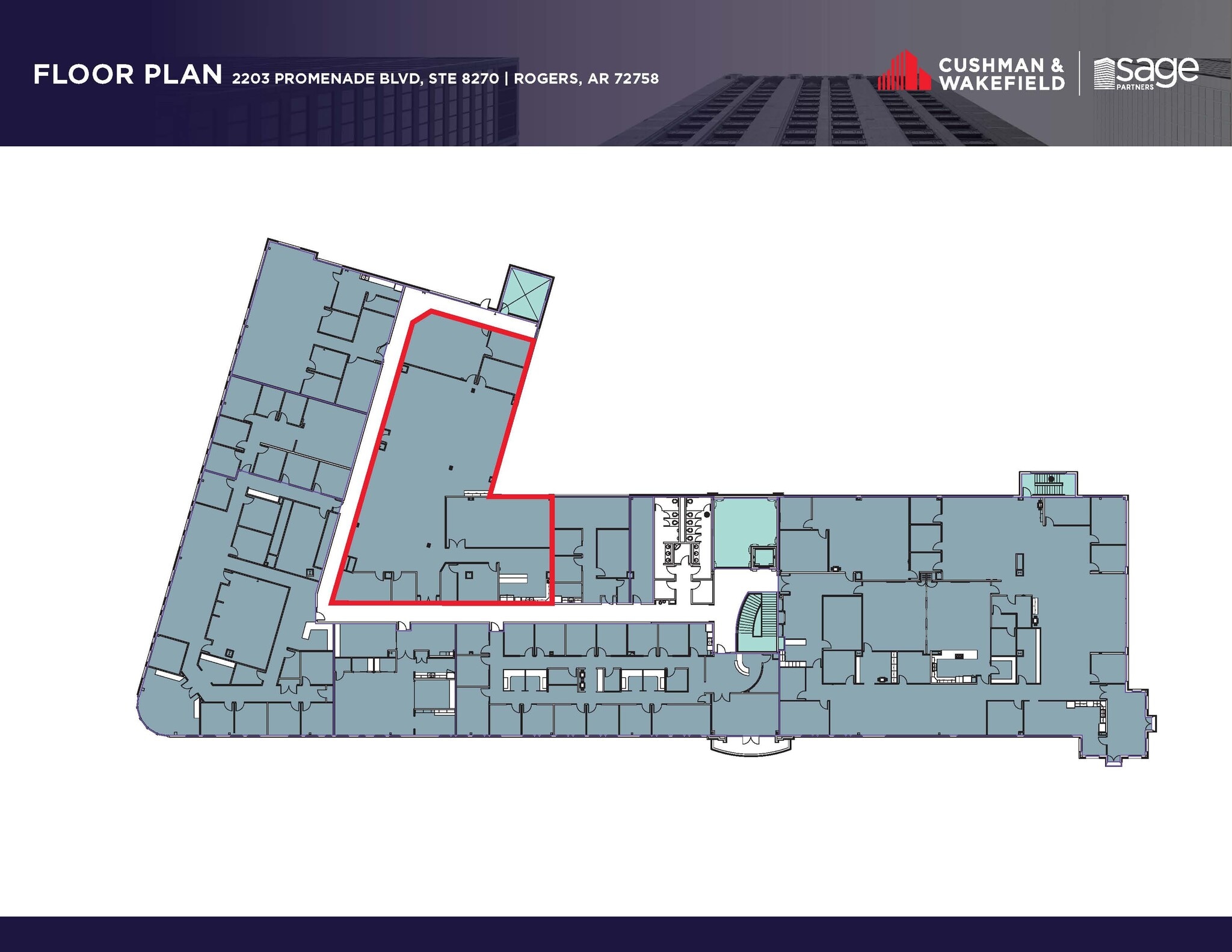2203 S Promenade Blvd, Rogers, AR à louer Plan d’étage- Image 1 de 1