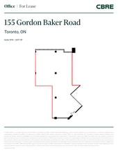 155 Gordon Baker Rd, Toronto, ON à louer Plan d’étage- Image 1 de 1