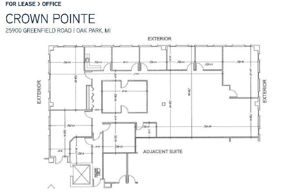 25900 Greenfield Rd, Oak Park, MI for lease Floor Plan- Image 1 of 7