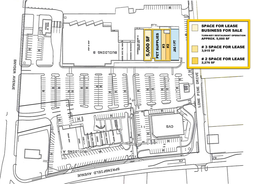 394-410 Springfield Ave, Berkeley Heights, NJ à vendre - Plan de site - Image 1 de 1