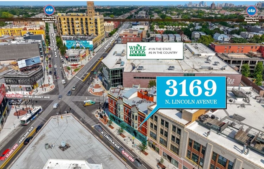 3169 N Lincoln Ave, Chicago, IL for sale - Aerial - Image 2 of 15