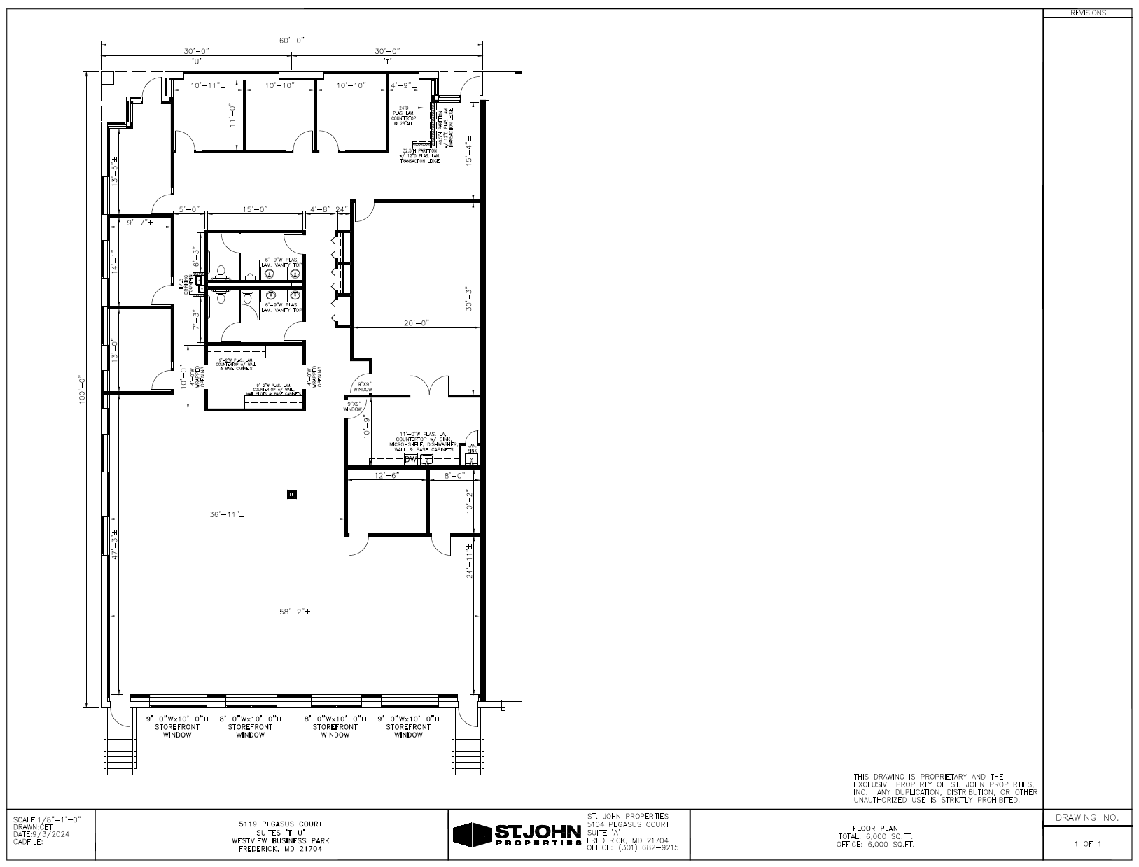 5100 Pegasus Ct, Frederick, MD à louer Plan d  tage- Image 1 de 1