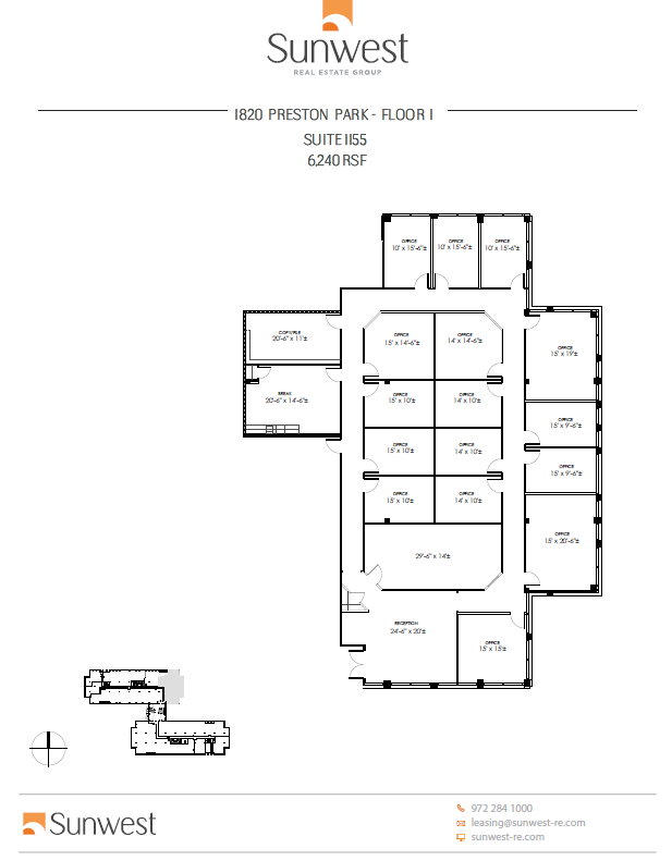 1800 Preston Park Blvd, Plano, TX à louer Plan d  tage- Image 1 de 1