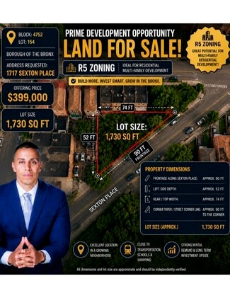 More details for 1717 Sexton Place, Bronx, NY - Land for Sale