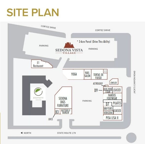 6601 Highway 179, Sedona, AZ for lease - Site Plan - Image 2 of 3