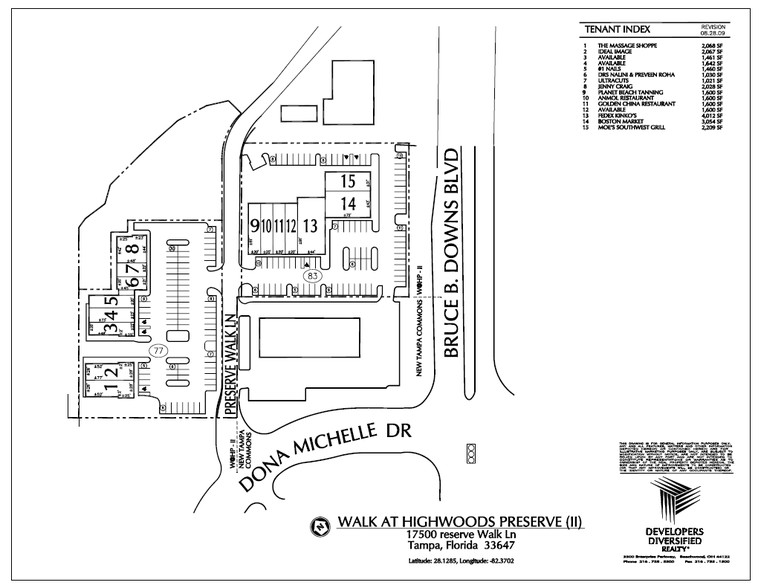 17502-17525 Preserve Walk Ln, Tampa, FL à louer - Plan de site - Image 2 de 11