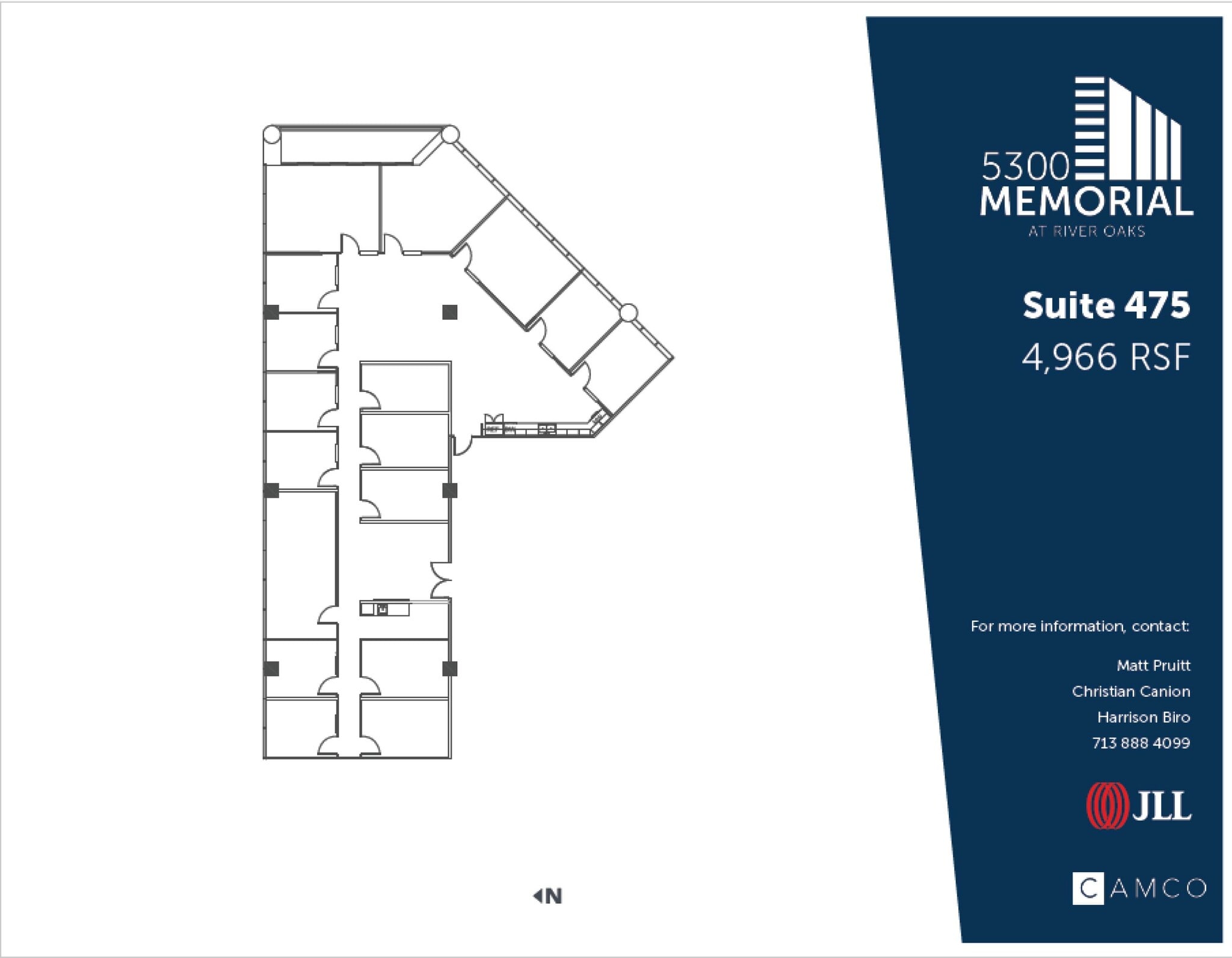 5300 Memorial Dr, Houston, TX à louer Plan d’étage- Image 1 de 1